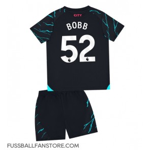 Manchester City Oscar Bobb #52 Replik 3rd trikot Kinder 2023-24 Kurzarm (+ Kurze Hosen)